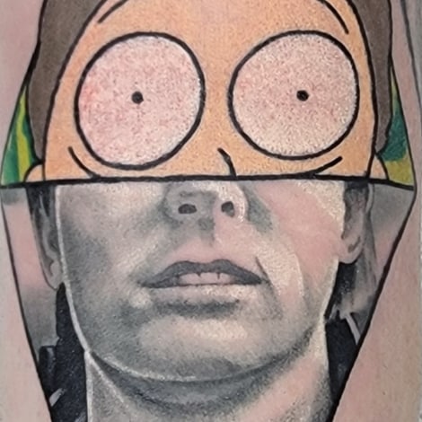 Tattoo by @makluvintattoos — realism, anime