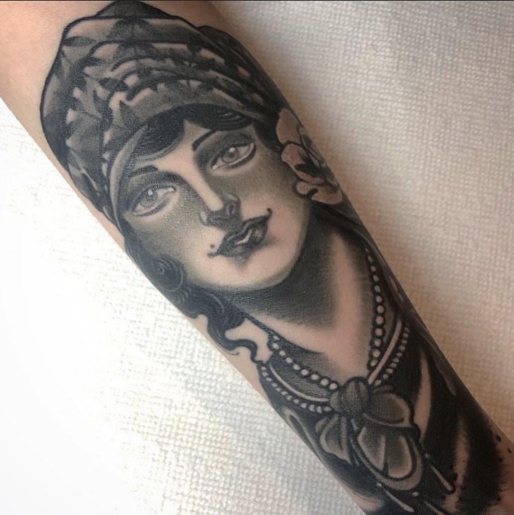 Tattoo by @cammerondamnit — black_and_grey, realism