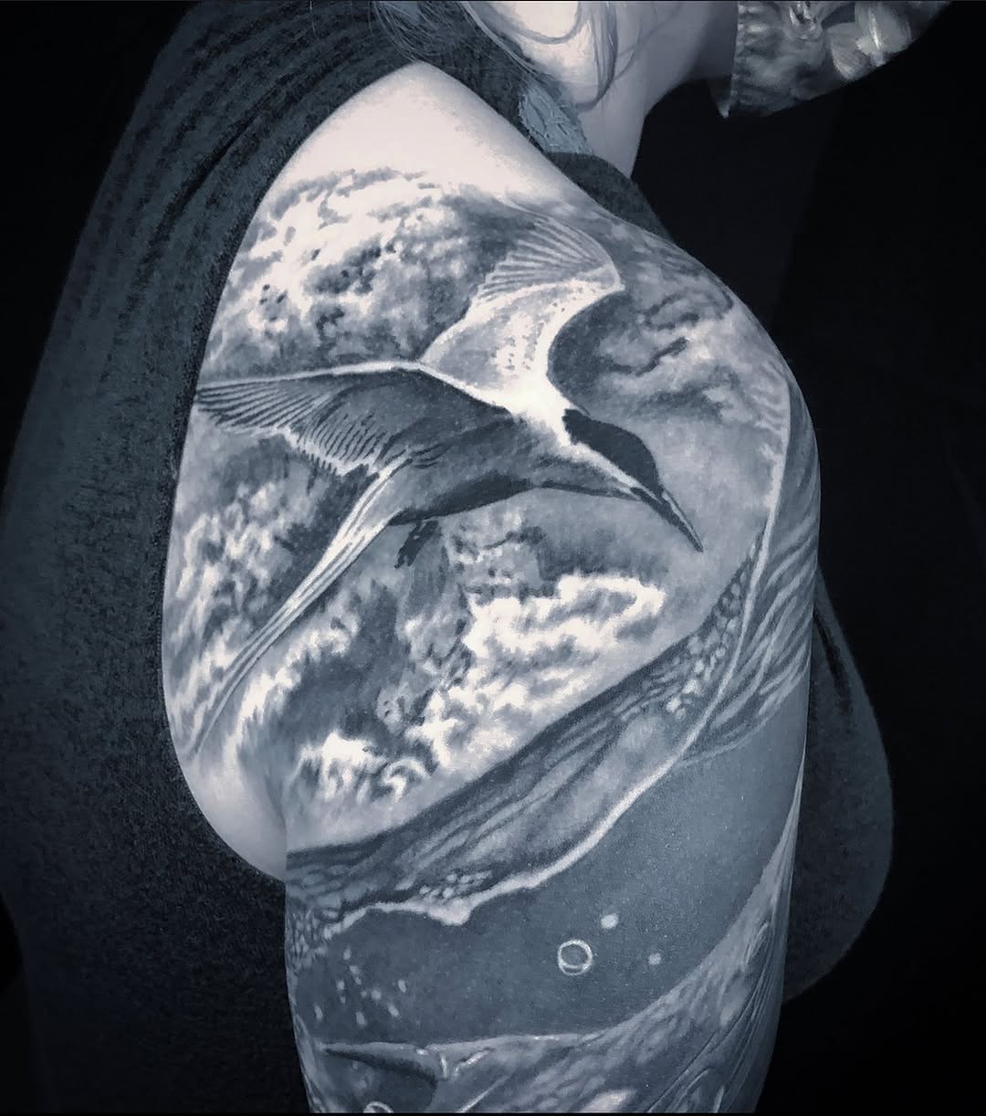 Tattoo by @drawingdeadart โ realism, black_and_grey