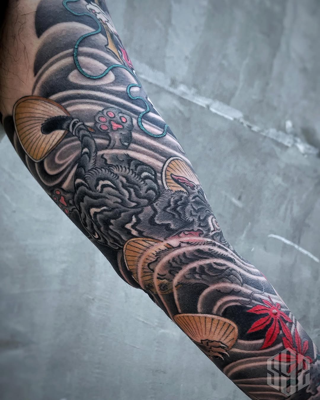 Tattoo by @scienz_9 — japanese_irezumi, black_and_grey