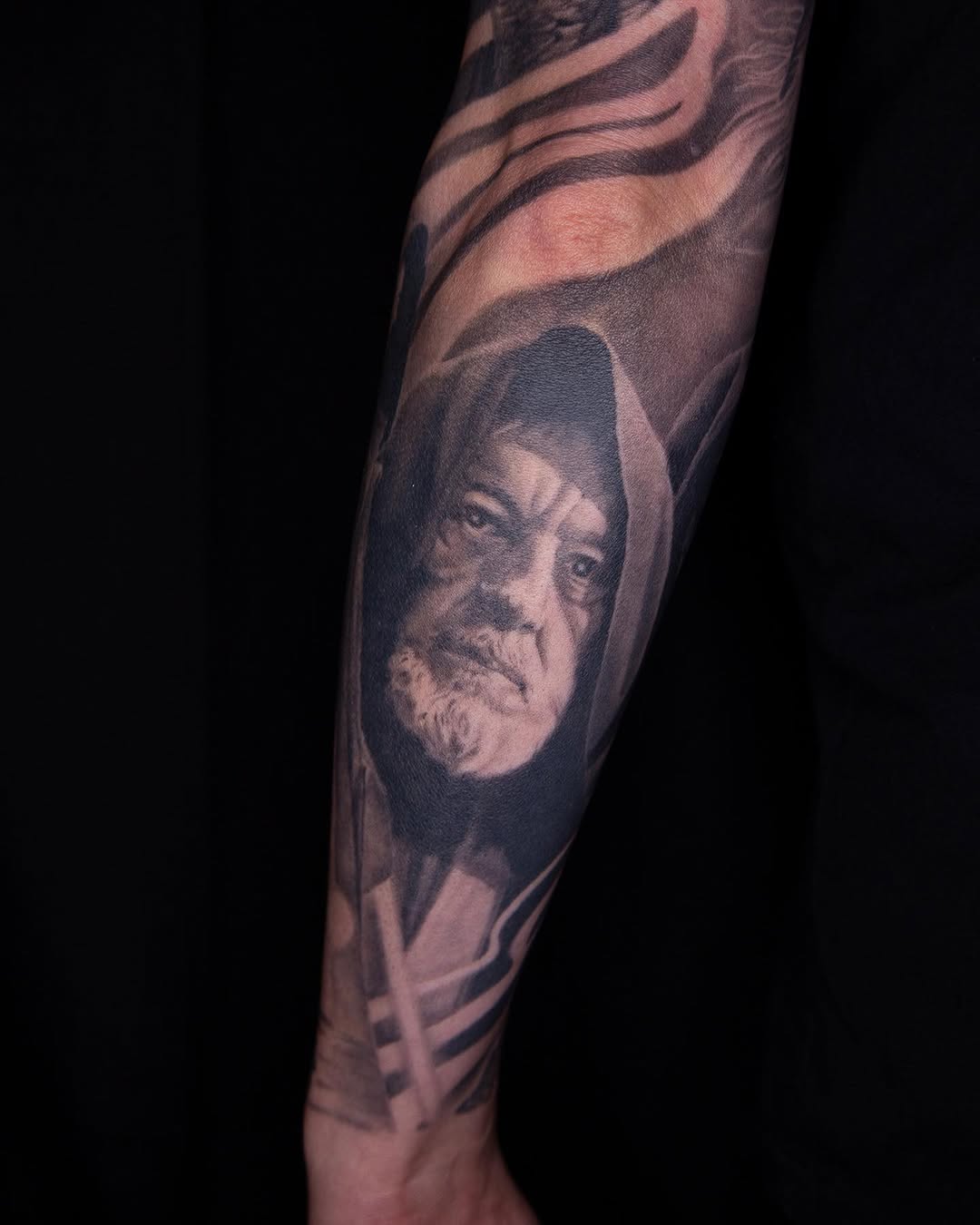 Tattoo by @ronangibney — realism, black_and_grey