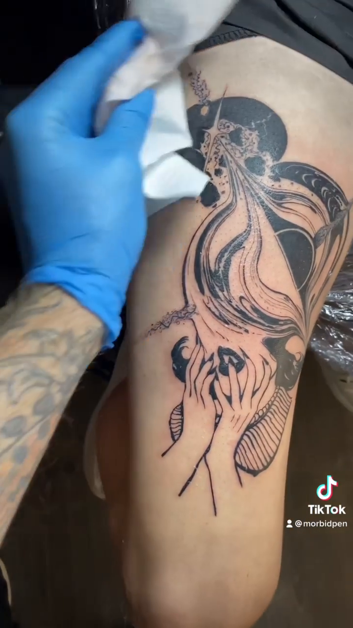 Tattoo by @thebenvaughan โ black_and_grey