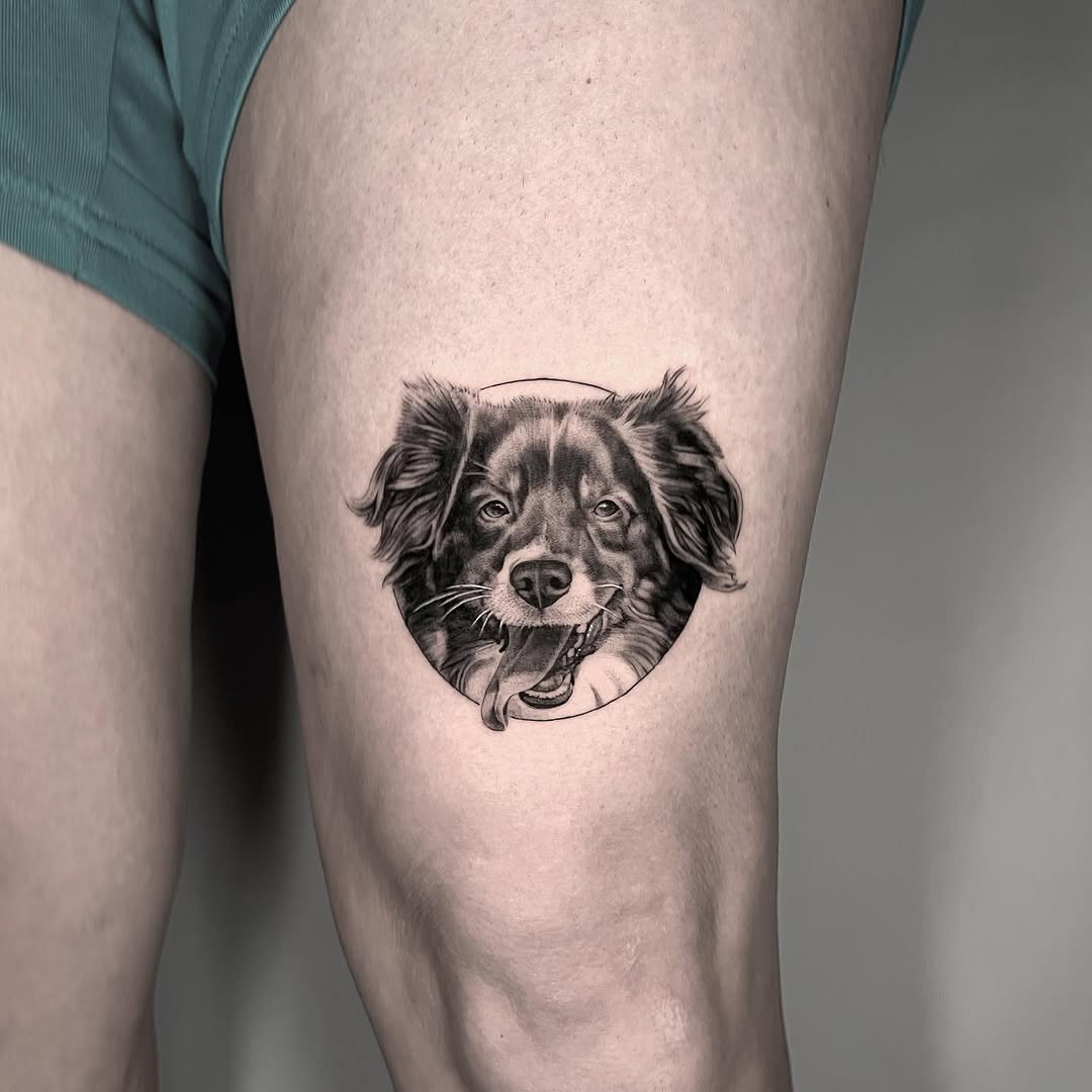 Tattoo by @tee.tattoo — realism, black_and_grey