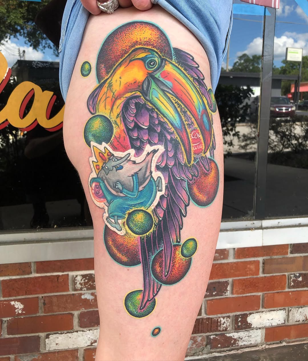 Tattoo by @litebritetattoo — illustrative, new_school