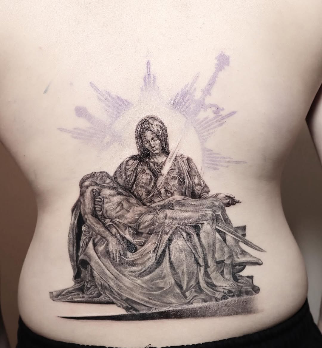Tattoo by @wonniiink — realism, black_and_grey
