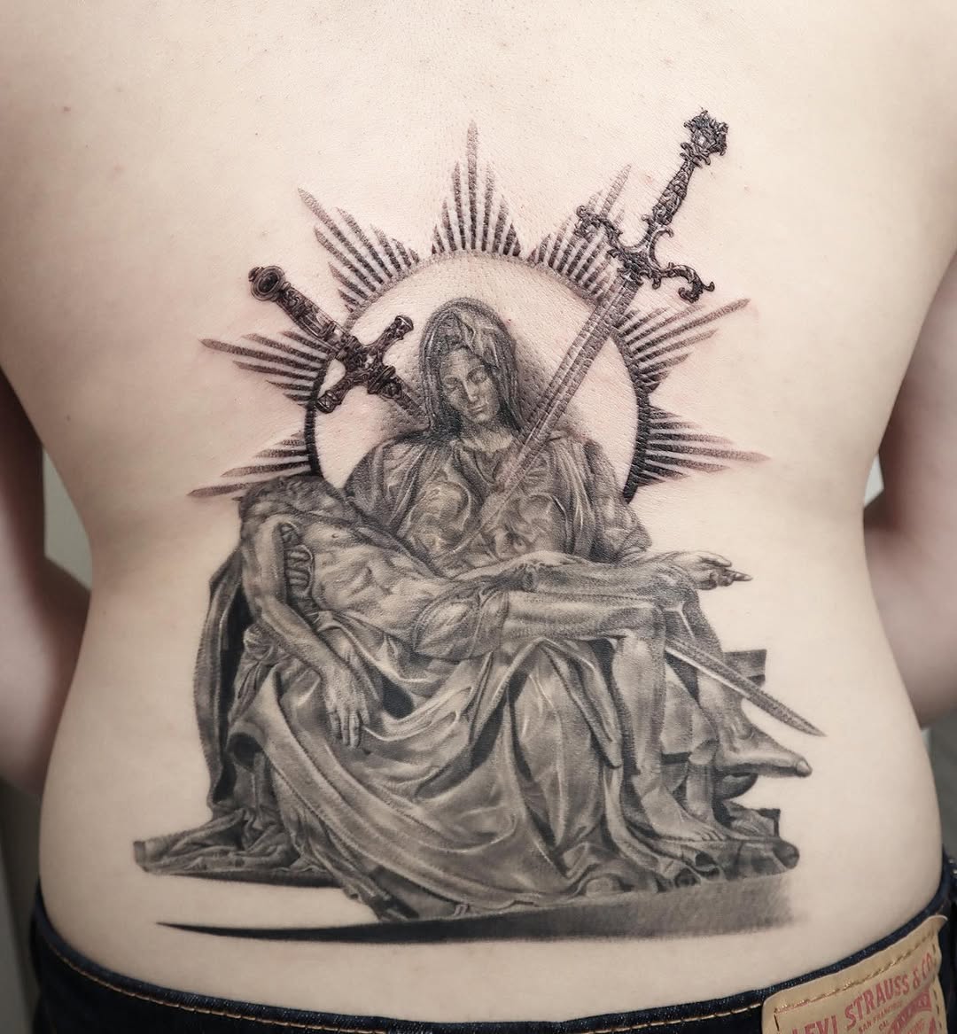 Tattoo by @wonniiink — realism, black_and_grey