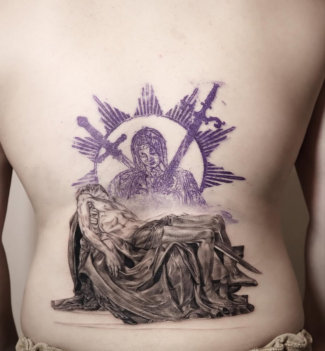 Tattoo by @wonniiink — realism, black_and_grey