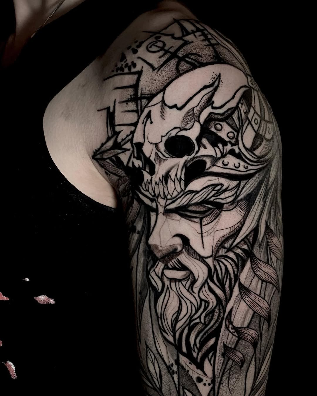 Tattoo by @nataly_fierro_art — black_and_grey, illustrative