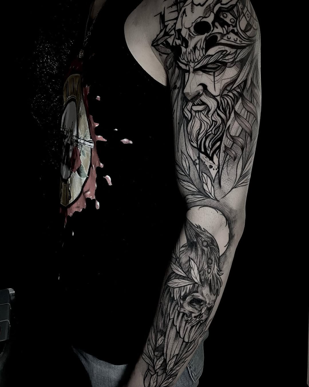 Tattoo by @nataly_fierro_art — black_and_grey, illustrative