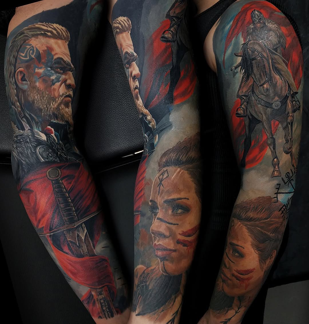 Tattoo by @vladimirlutaev — realism, trash_polka