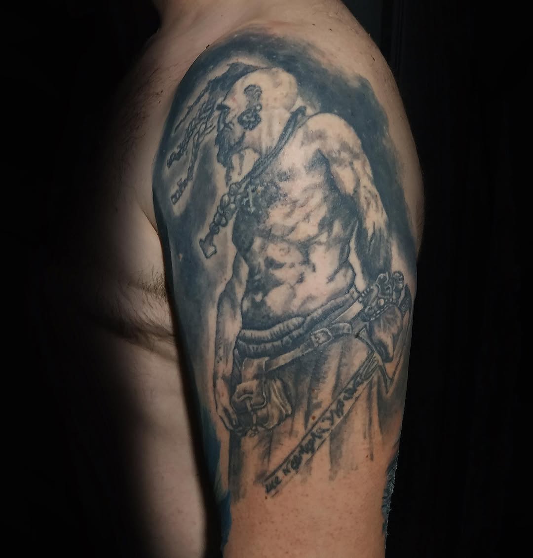 Tattoo by @vladimirlutaev — realism, black_and_grey