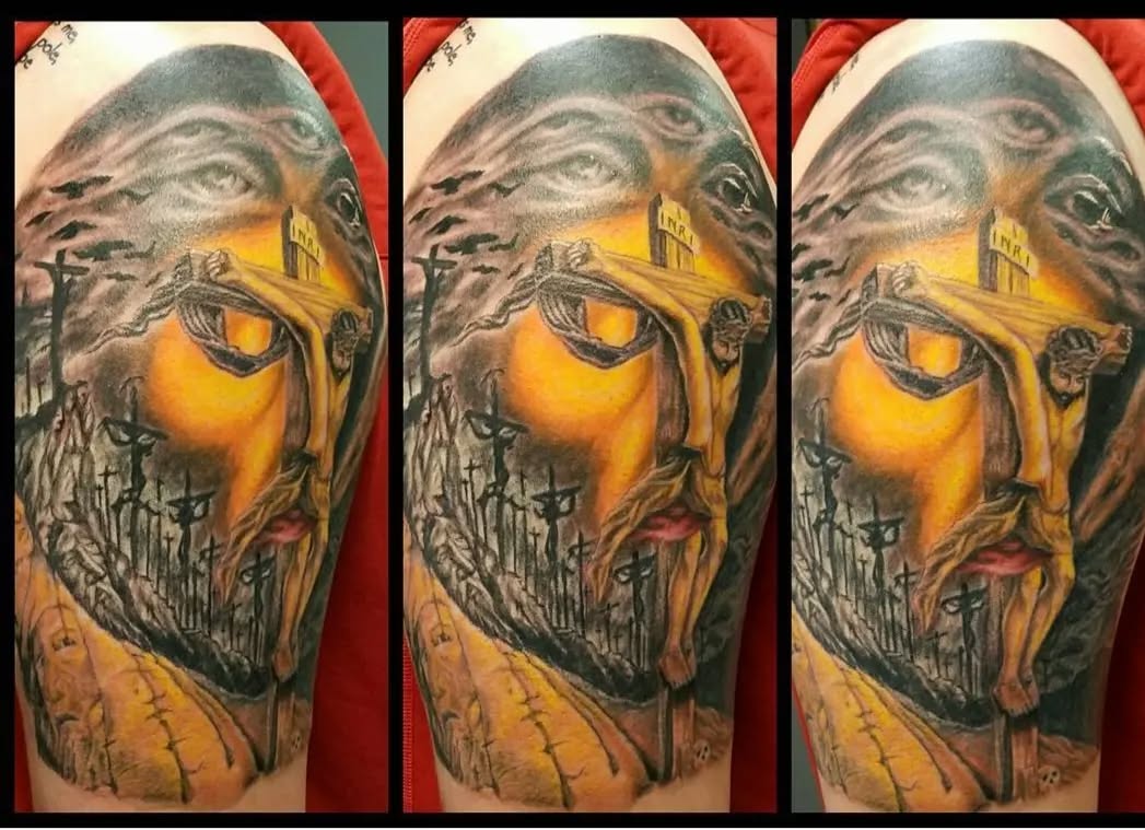 Tattoo by @tattoofkr — realism, dark_realism