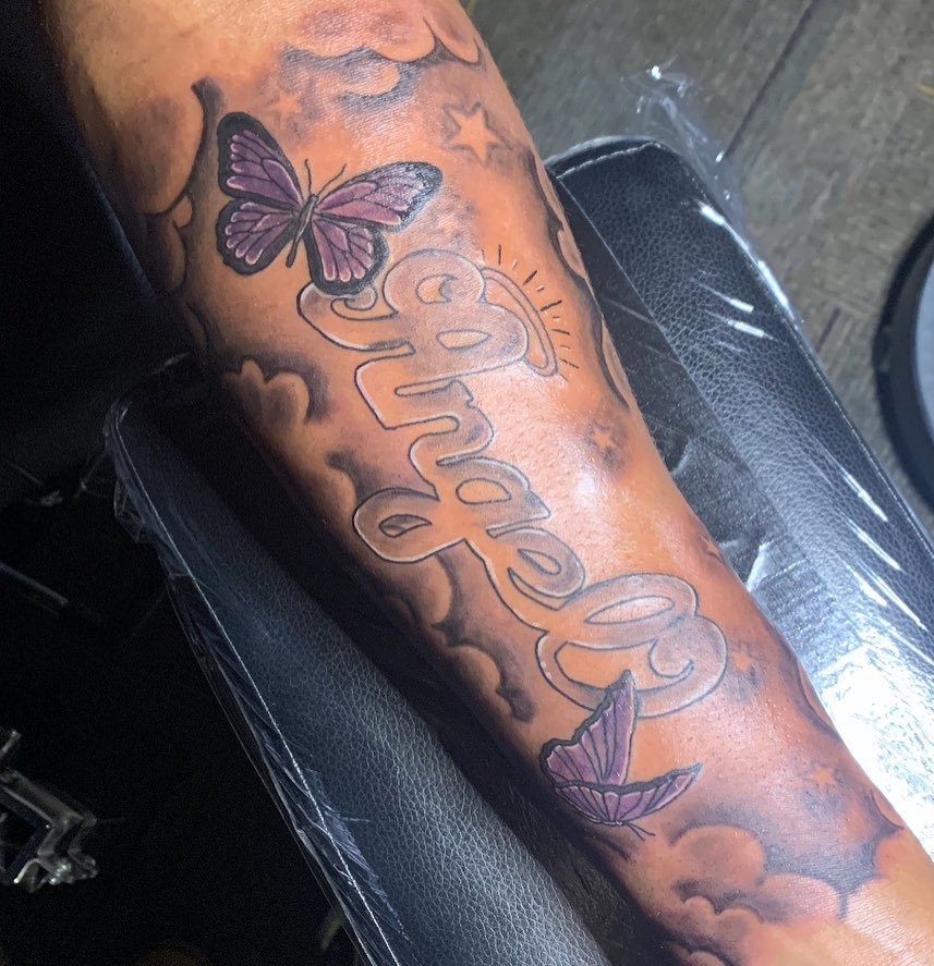 Tattoo by @divineink316 — lettering_script