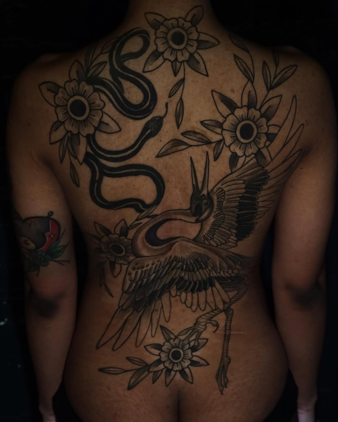 Tattoo by @hiralupe_tattoo — illustrative, black_and_grey