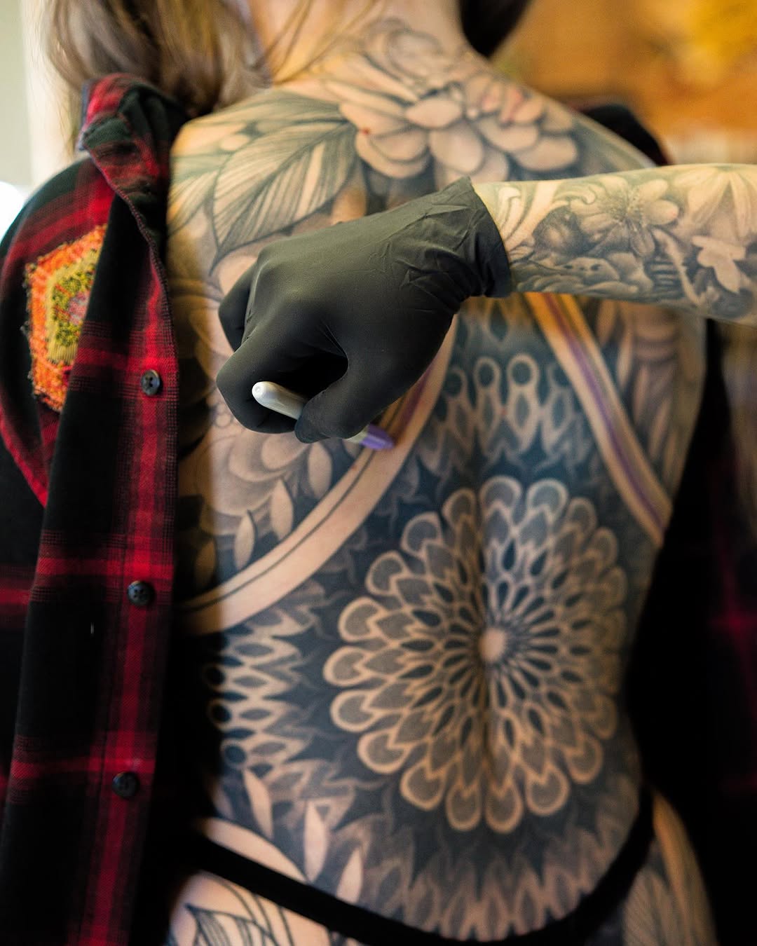 Tattoo by @tattoosbygina — black_and_grey, ornamental