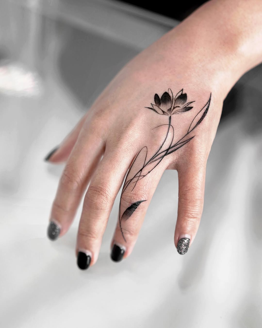 Tattoo by @mukyeon_tattoo — fine_line, black_and_grey