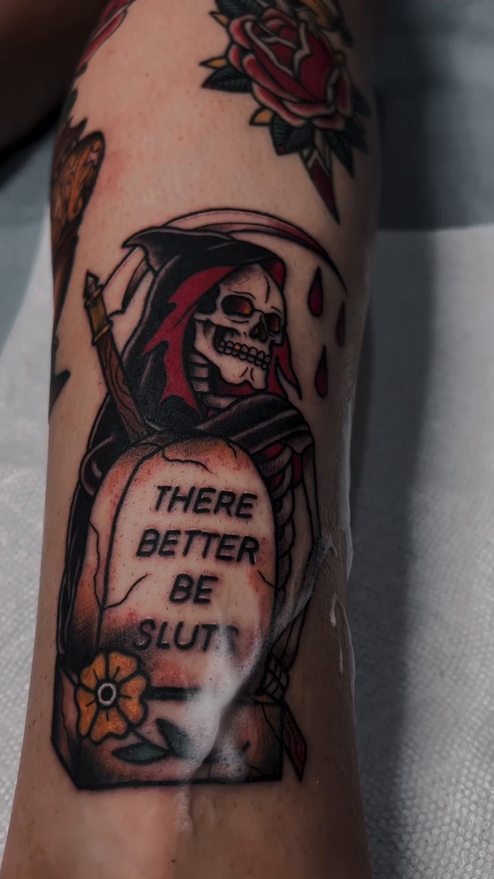 Tattoo by @rui_tattoos β american_traditional, lettering_script
