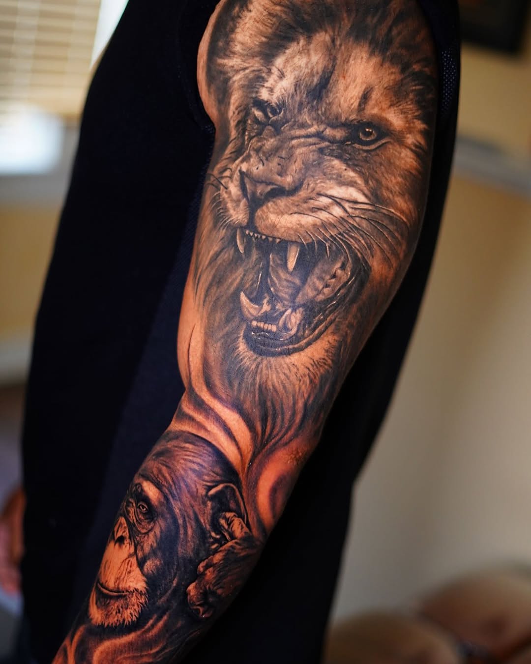 Tattoo by @tattooedbydavid โ realism, black_and_grey