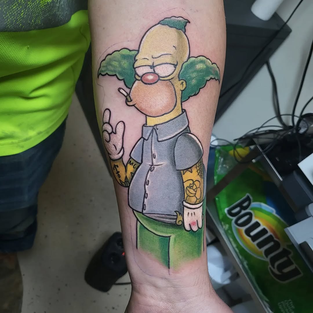 Tattoo by @bobbywadham — new_school, anime