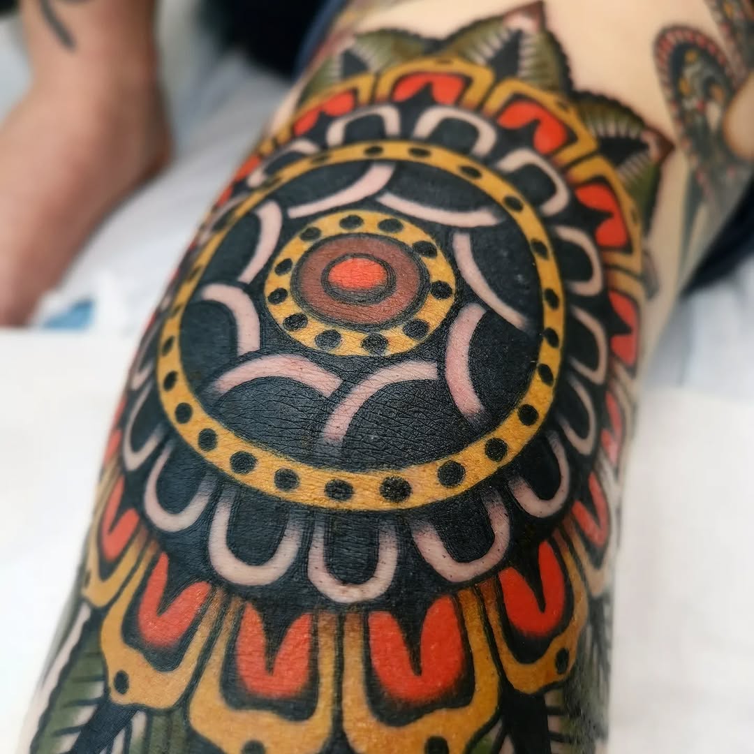 Tattoo by @jessicadoestattoos — geometric, ornamental