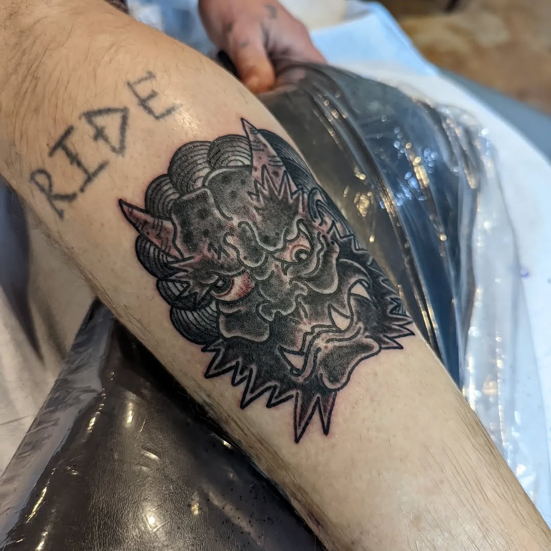 Tattoo by @ruemclean — japanese_irezumi, black_and_grey