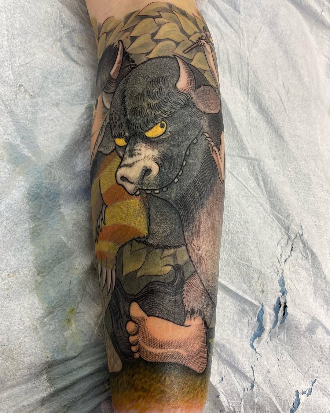Tattoo by @benaroundtattoos — illustrative, anime