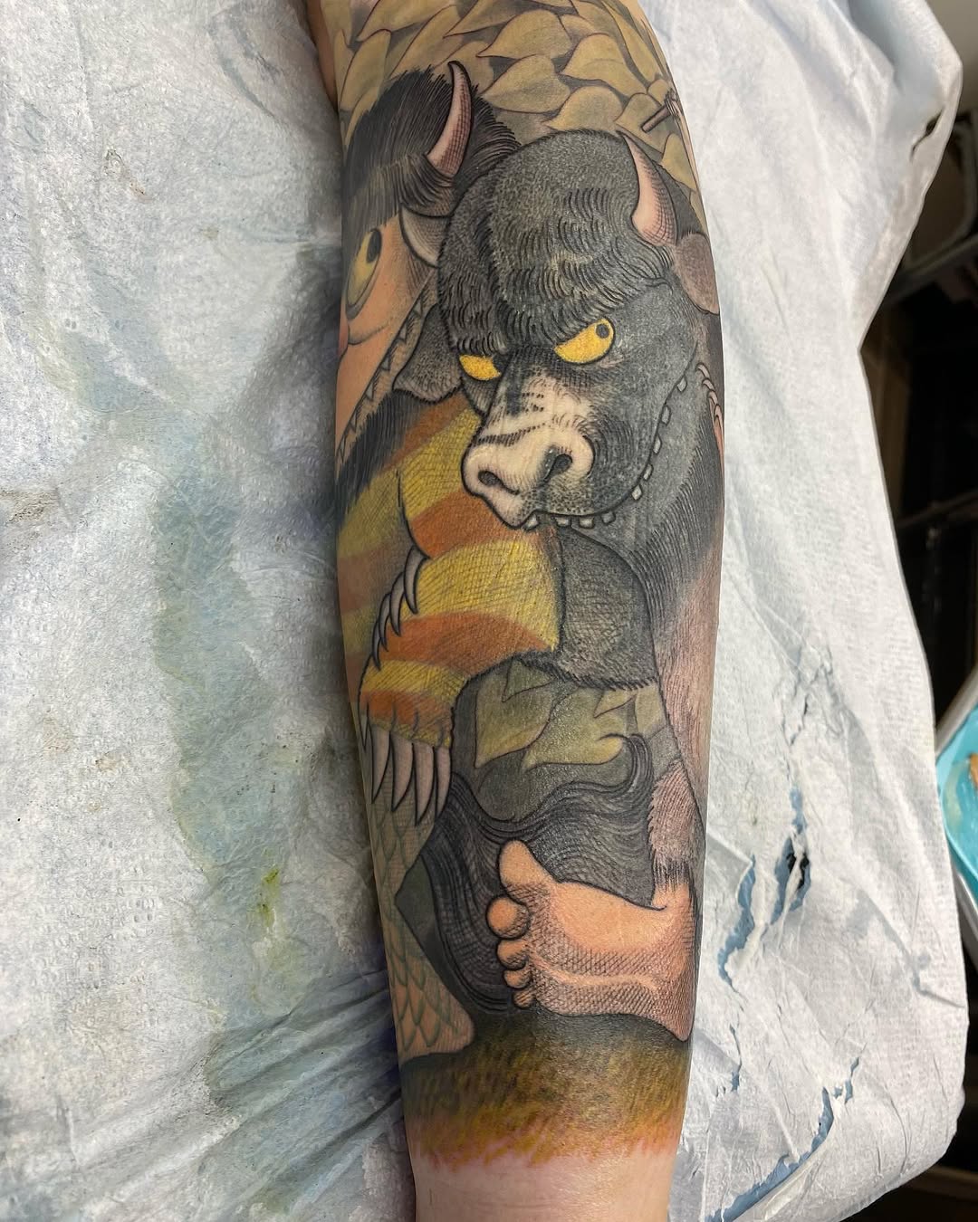 Tattoo by @benaroundtattoos — illustrative, anime