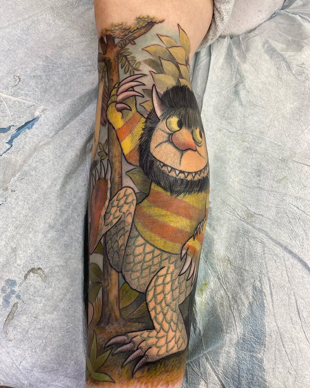 Tattoo by @benaroundtattoos — illustrative, anime