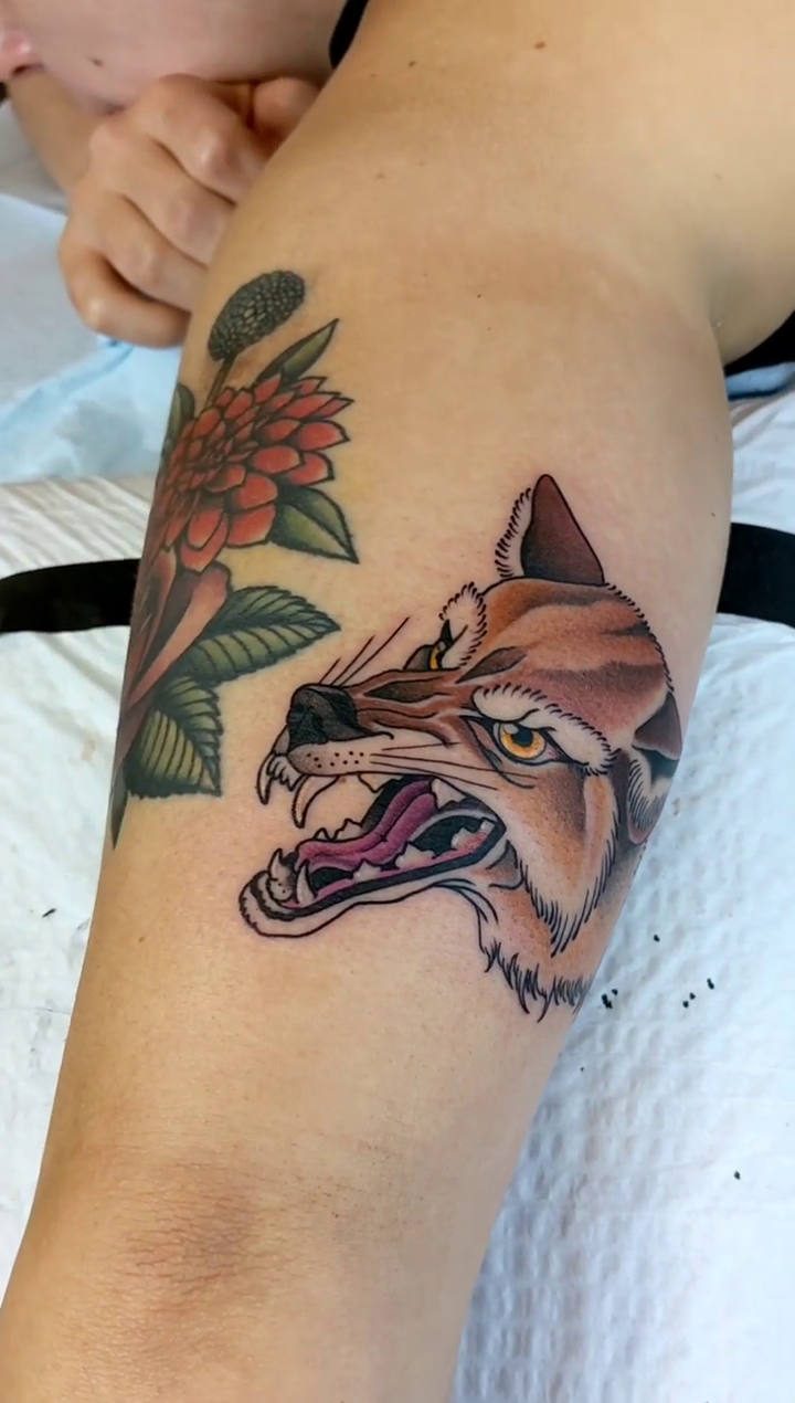 Tattoo by @englikethelang — american_traditional, illustrative