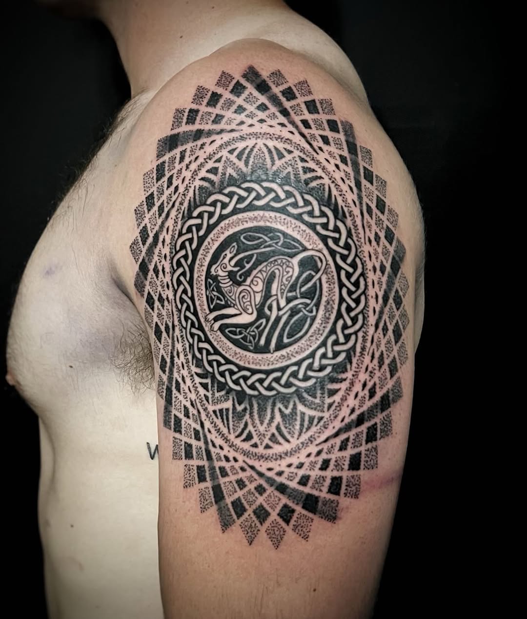 Tattoo by @crash_tattooer — geometric, blackwork