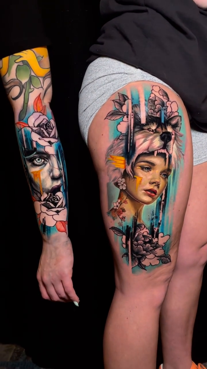Tattoo by @charleshuurman — realism, trash_polka