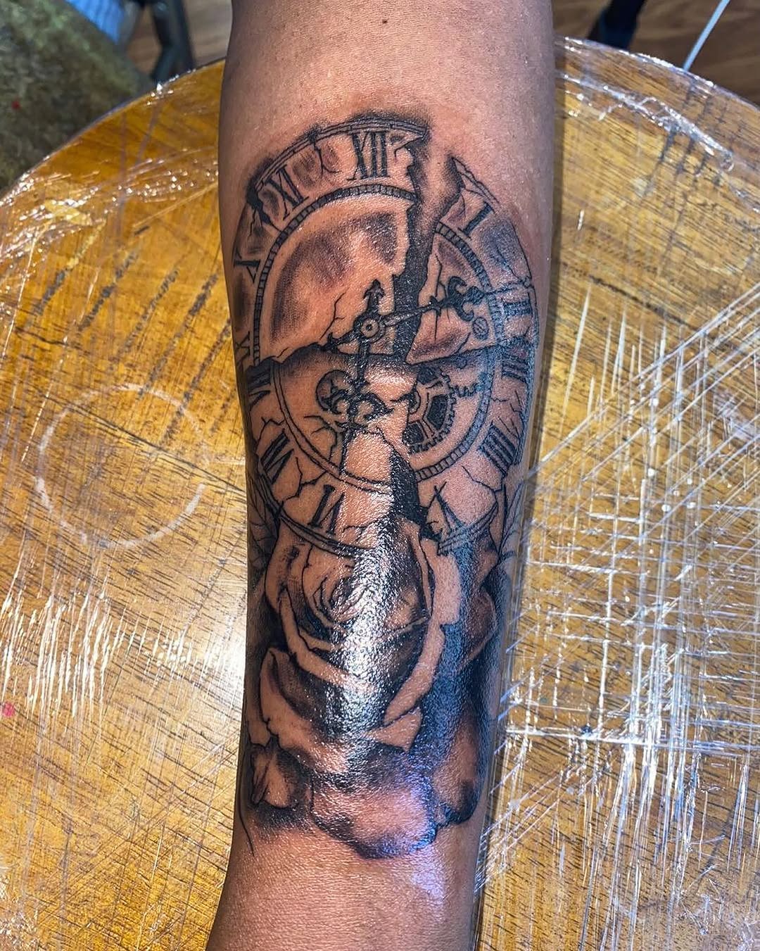 Tattoo by @newmajestyink.nj — realism, black_and_grey
