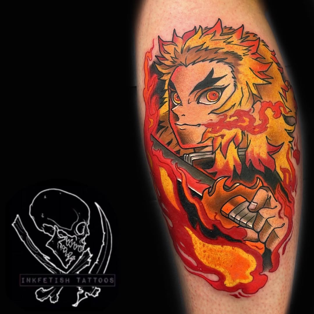 Tattoo by @inkfetish187 — anime, new_school