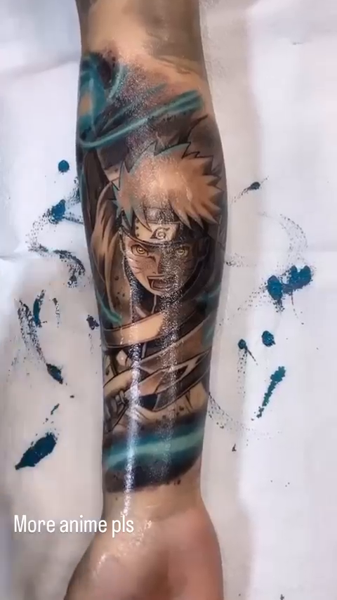 Tattoo by @bj_inks — anime, illustrative