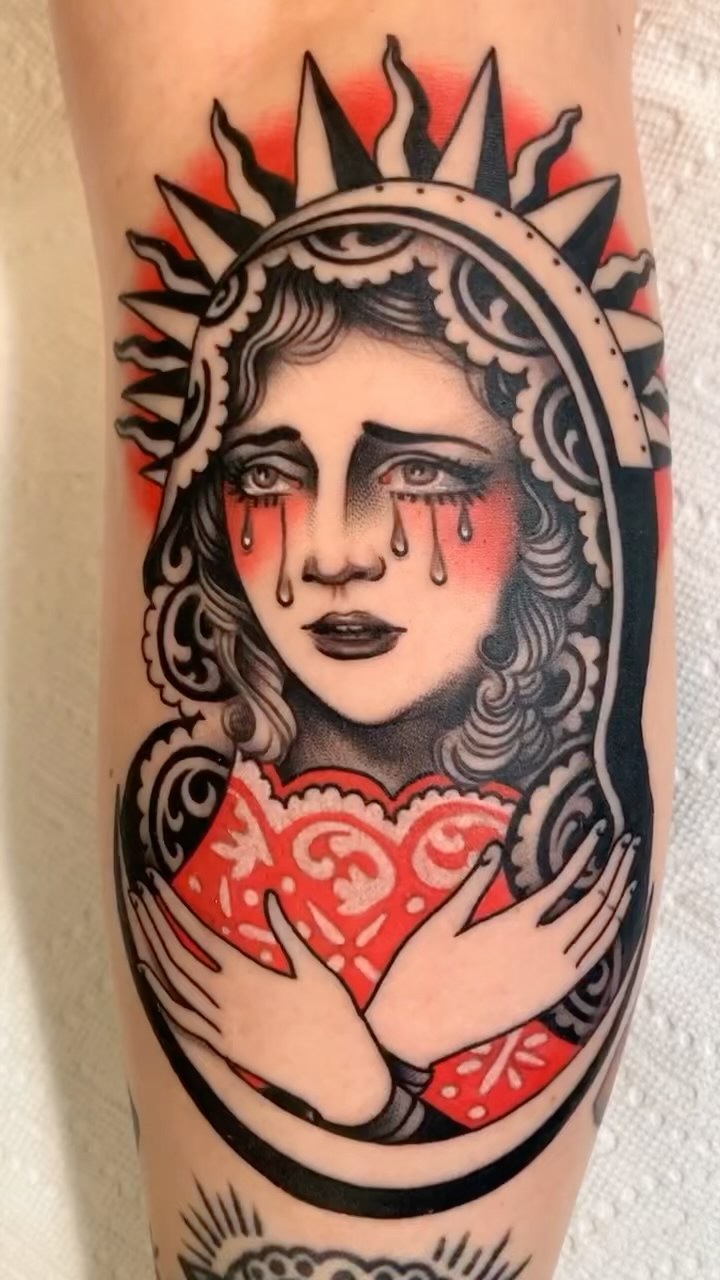 Tattoo by @hollyellistattoo — neo_traditional, black_and_grey