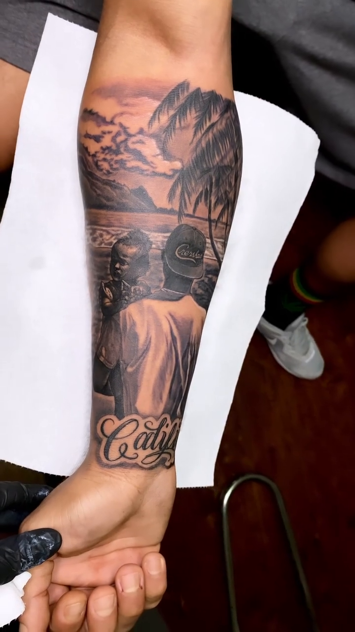 Tattoo by @smileys_ink — black_and_grey, realism