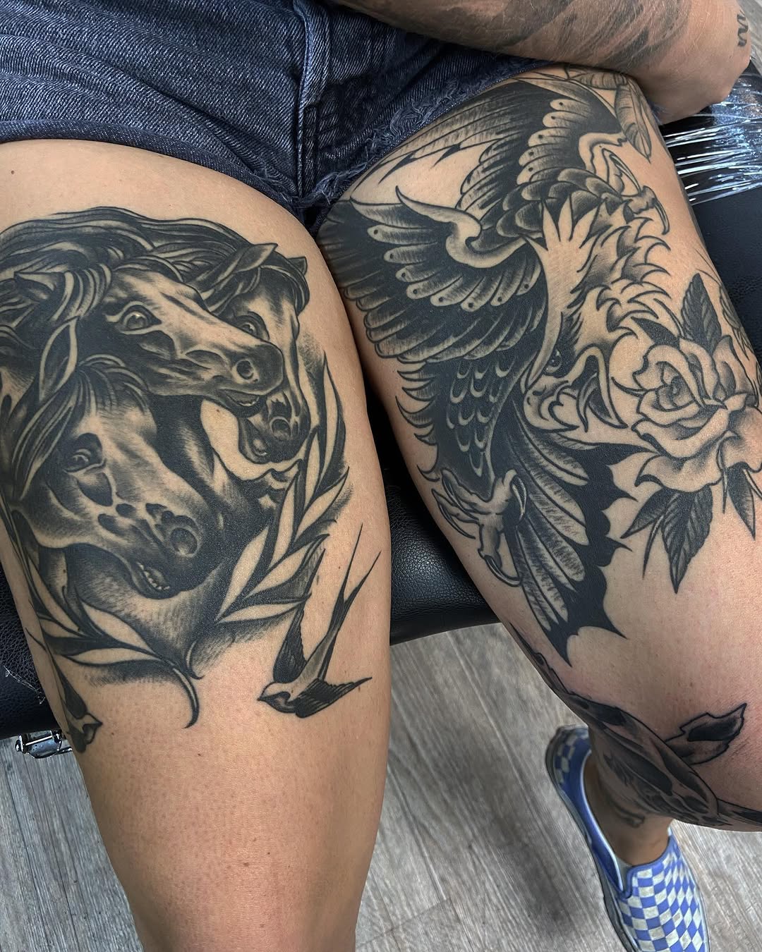 Tattoo by @dylanoquintattoo — american_traditional, black_and_grey