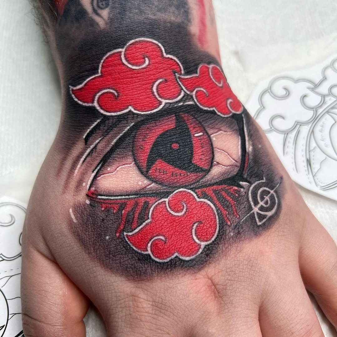 Tattoo by @luckyleftytattoos — anime, black_and_grey