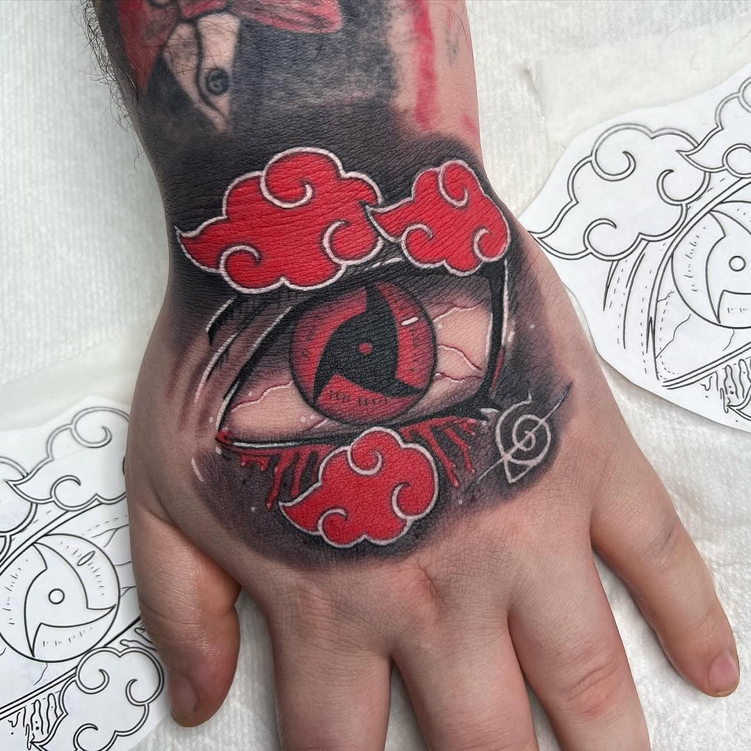 Tattoo by @luckyleftytattoos — anime, black_and_grey