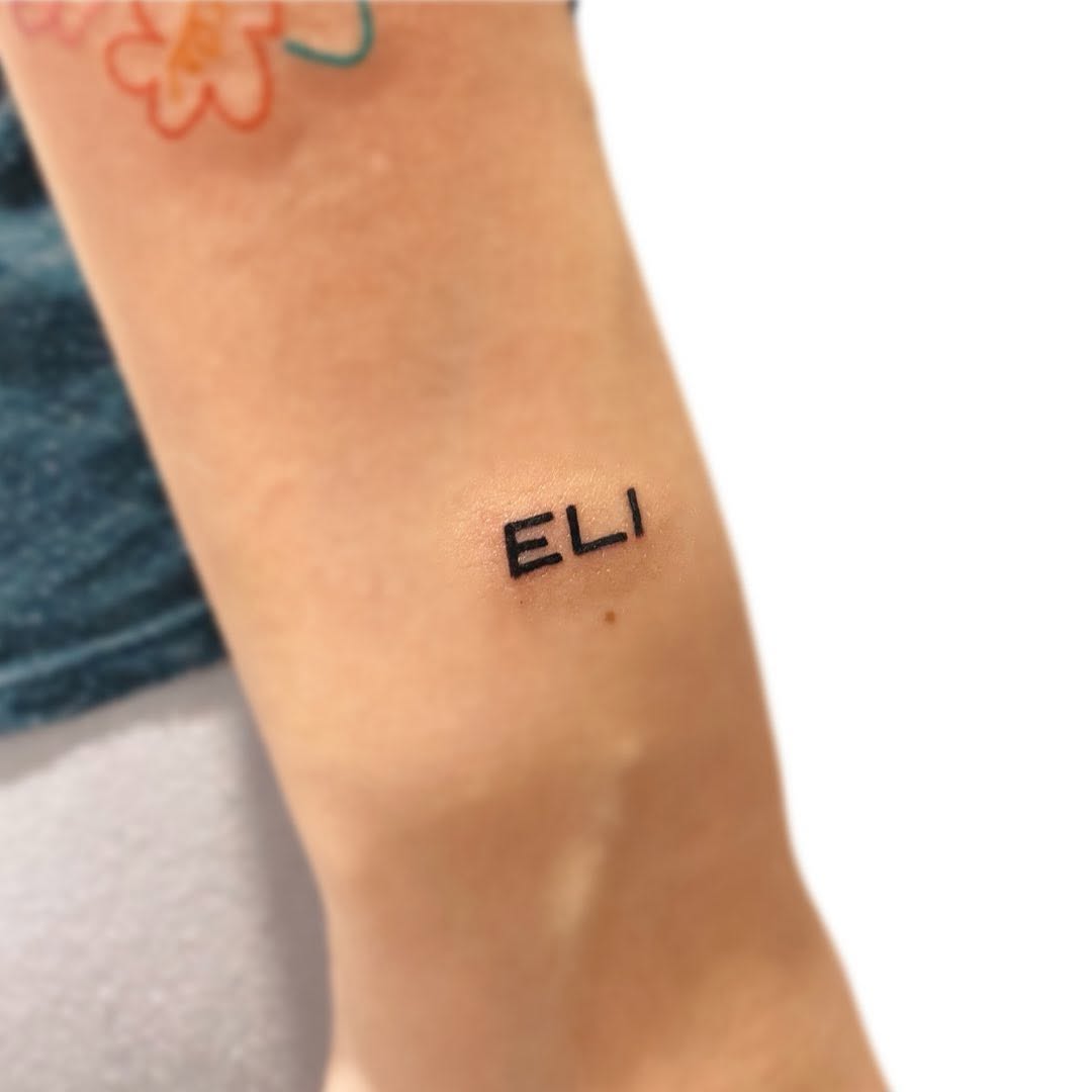Tattoo by @angustattoo โ lettering_script, minimalist