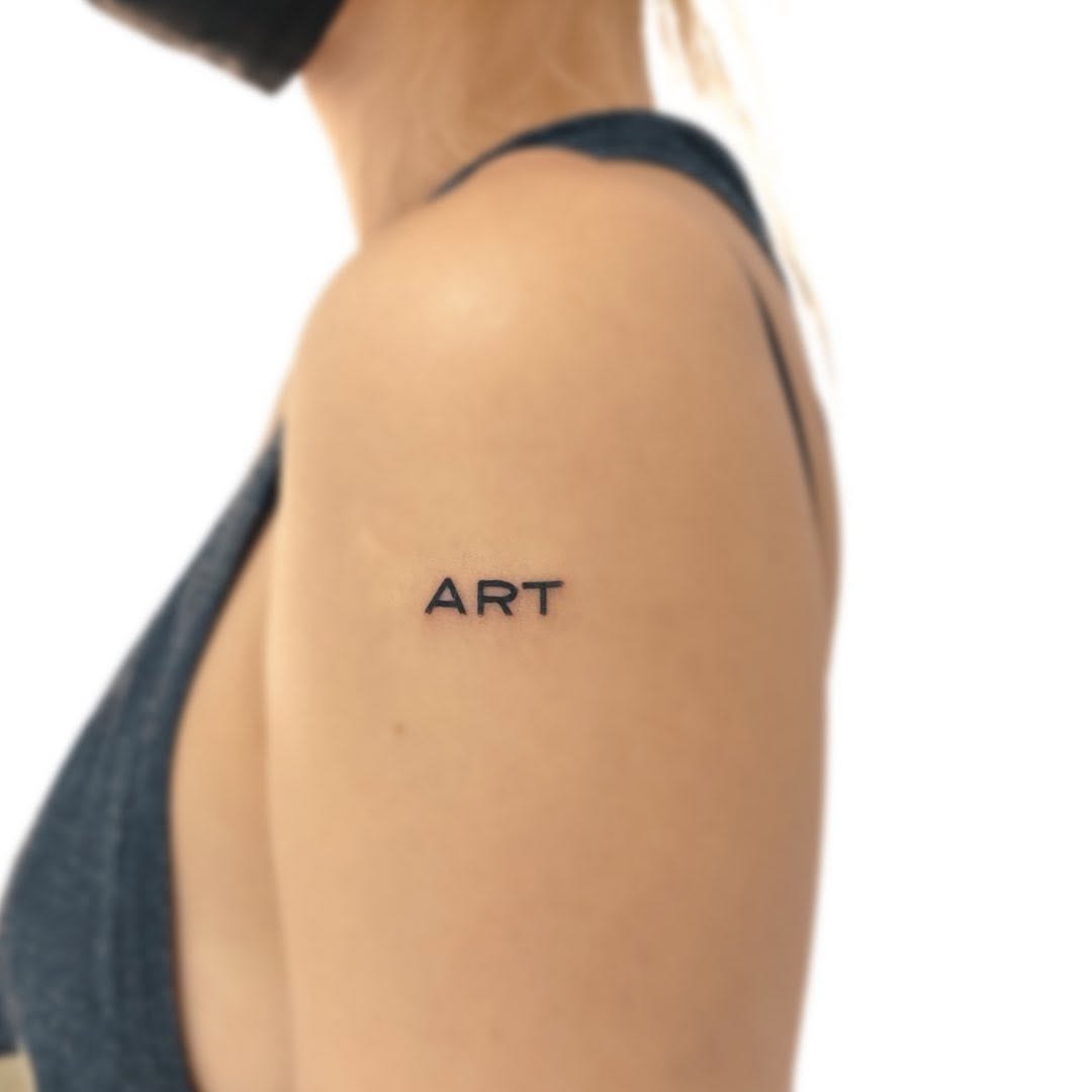 Tattoo by @angustattoo โ lettering_script, fine_line