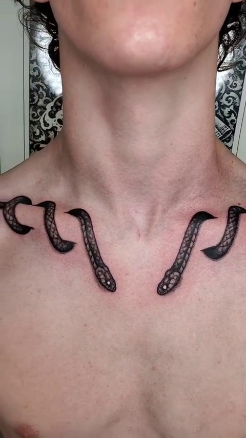 Tattoo by @tattoos.by.dmitry — blackwork