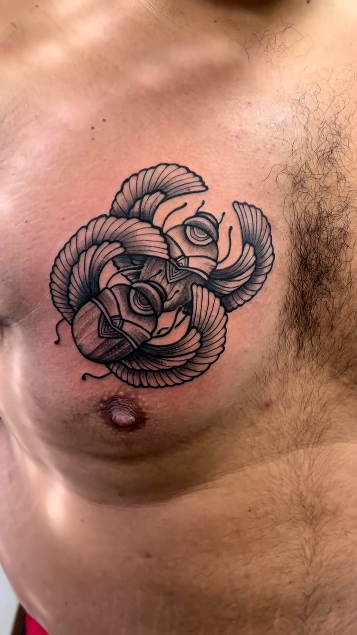 Tattoo by @crash_tattooer — black_and_grey, illustrative