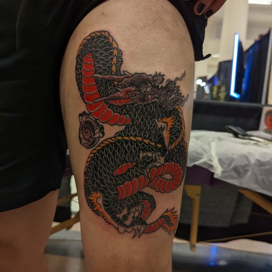 Tattoo by @ruemclean — japanese_irezumi, illustrative