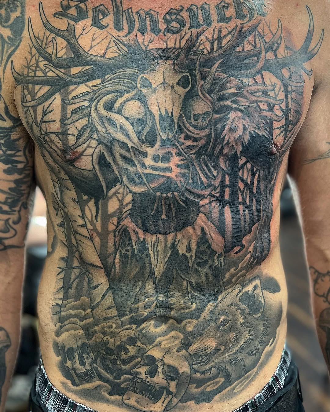Tattoo by @jordanphillipstattoo โ black_and_grey, dark_realism