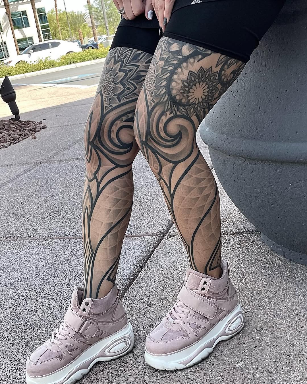 Tattoo by @ilyacascad — blackwork, geometric