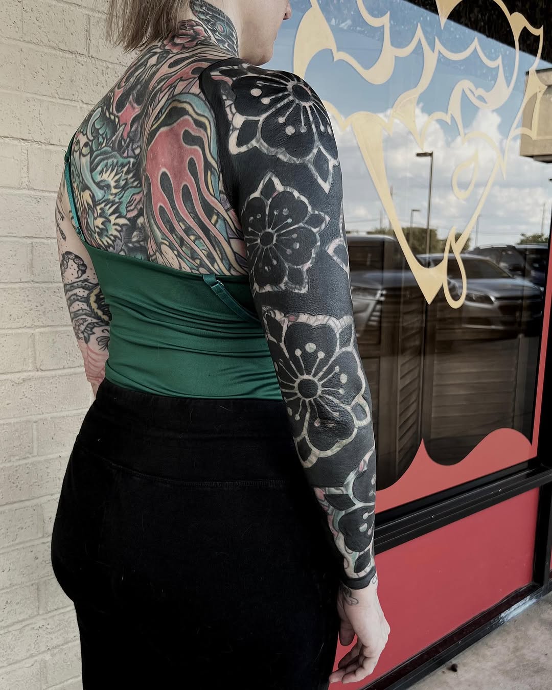 Tattoo by @joncrooktattoo โ blackwork, japanese_irezumi