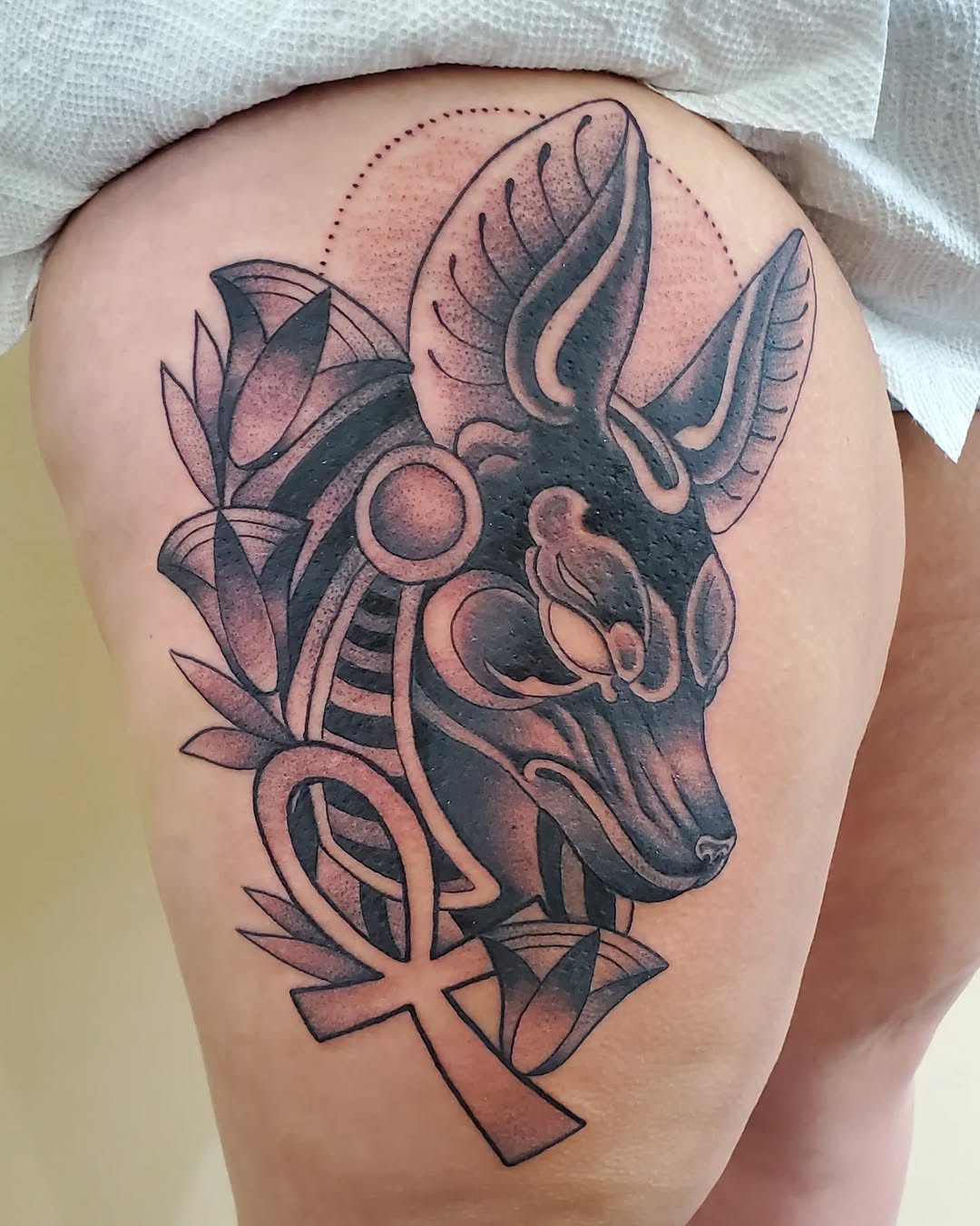 Tattoo by @ginnytattoo — black_and_grey, chicano