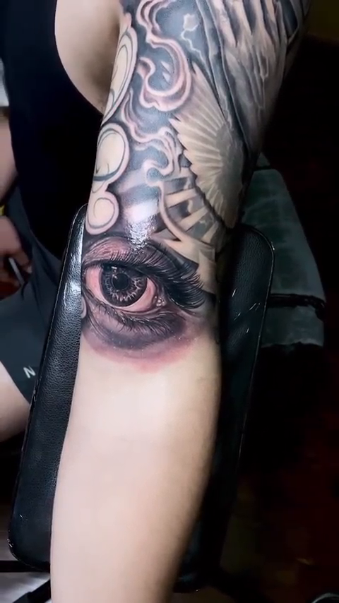 Tattoo by @smileys_ink — realism, black_and_grey
