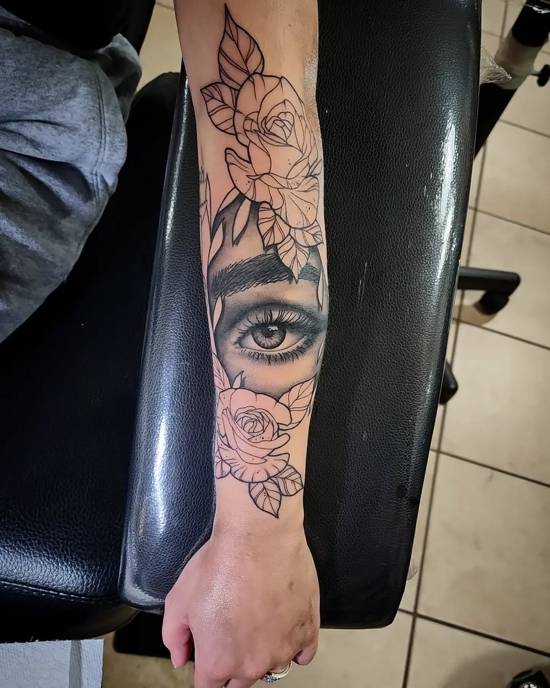 Tattoo by @dunebuggybobby — realism, black_and_grey